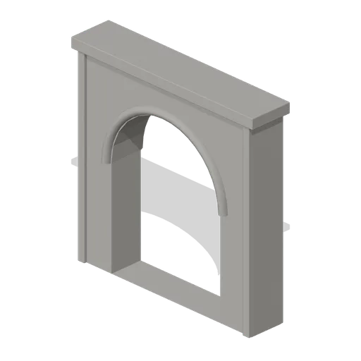 Freestanding Stone Archway (Tactical Shooter Hill Town)