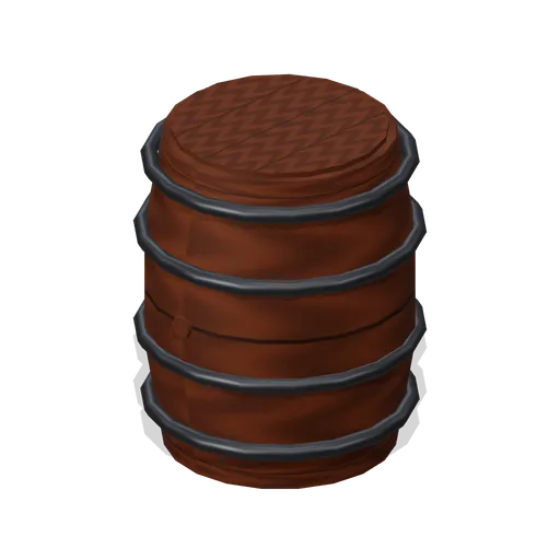 Oak Wine Barrel (Tactical Shooter Hill Town)