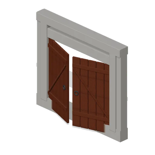 Timber Double Gate (Tactical Shooter Hill Town)