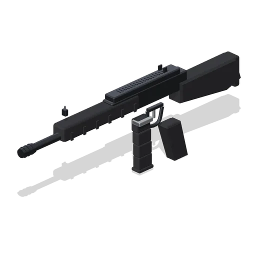 Attacker Assault Rifle (Tactical Shooter Hill Town)
