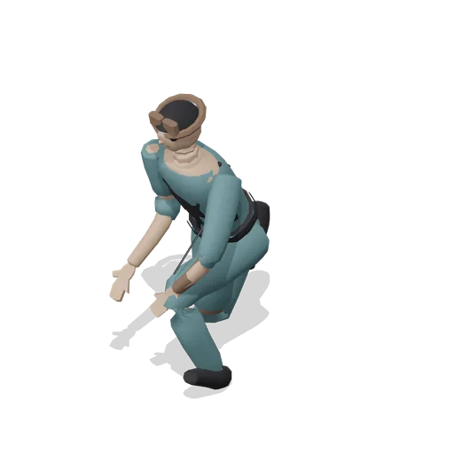 Recon Operator Planting Pose (Tactical Shooter Hill Town)