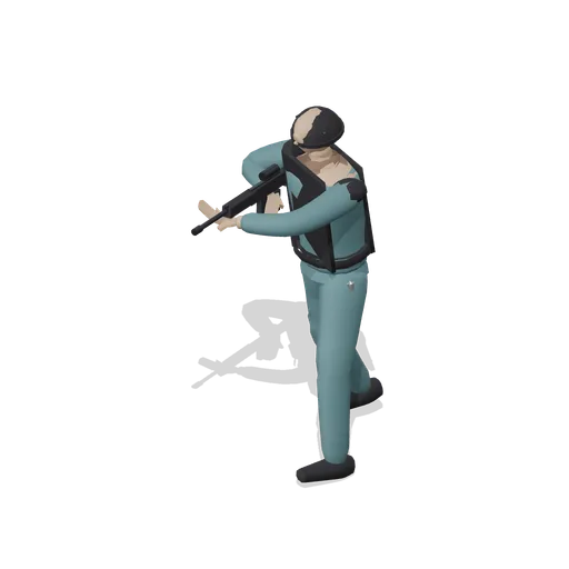 Breacher Standing Aim Pose (Tactical Shooter Hill Town)