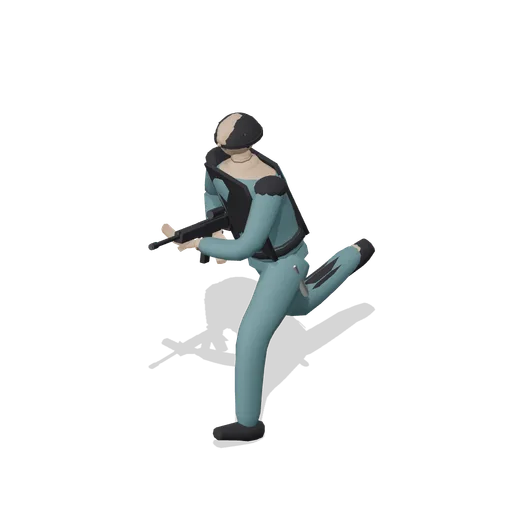 Breacher Running Pose (Tactical Shooter Hill Town)