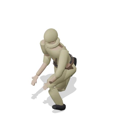 Desert Scout Planting Pose (Tactical Shooter Hill Town)