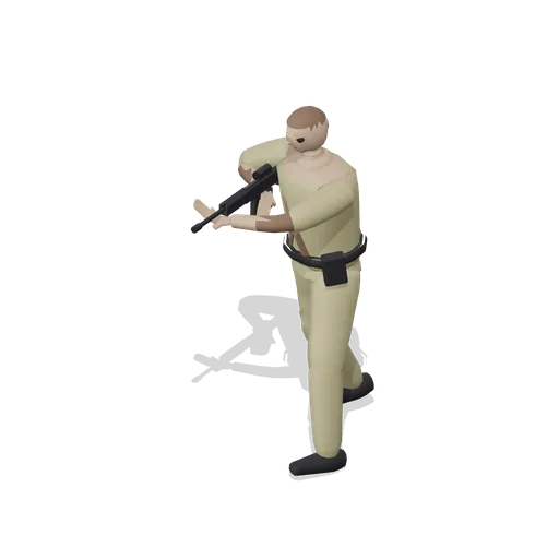 Heavy Gunner Standing Aim Pose (Tactical Shooter Hill Town)