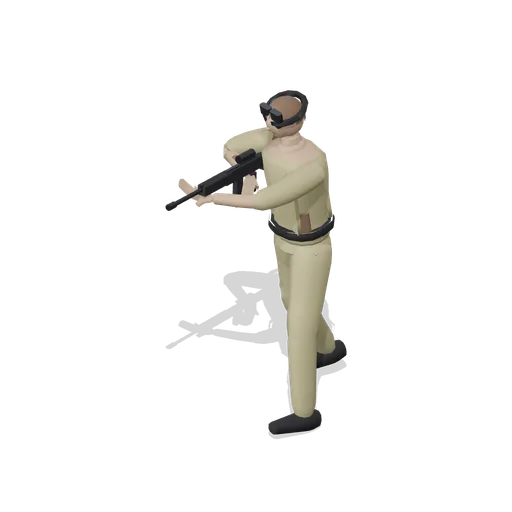 Field Engineer Standing Aim Pose (Tactical Shooter Hill Town)