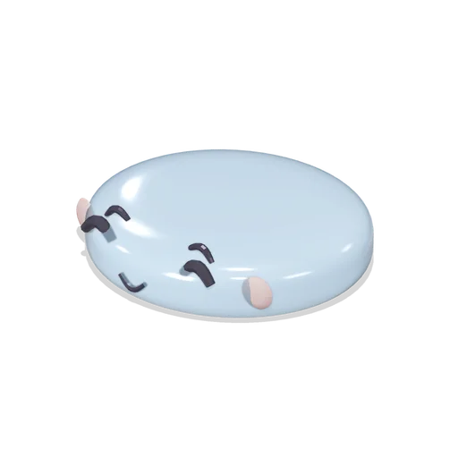 Pebble Jelly Character Squashed (Jelly Friends Playroom)