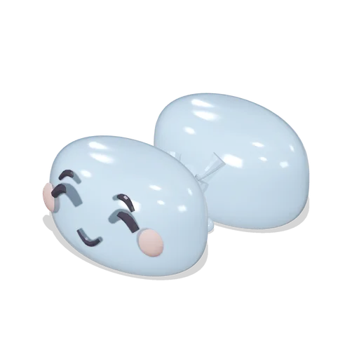 Pebble Jelly Character Pulled Apart (Jelly Friends Playroom)