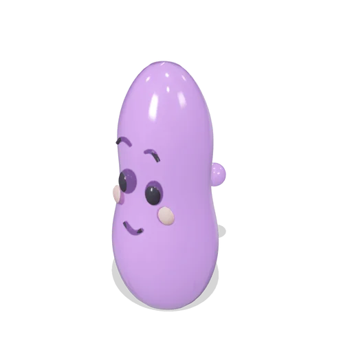 Plum Jelly Character Stretched (Jelly Friends Playroom)