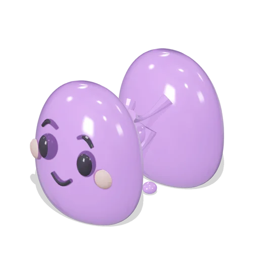 Plum Jelly Character Pulled Apart (Jelly Friends Playroom)