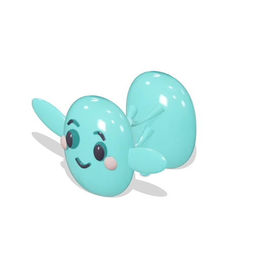 Kelp Jelly Character Pulled Apart (Jelly Friends Playroom)