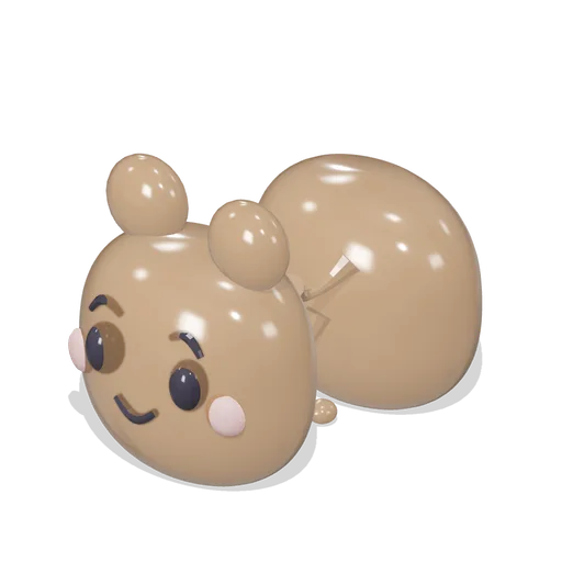 Cocoa Jelly Character Pulled Apart (Jelly Friends Playroom)