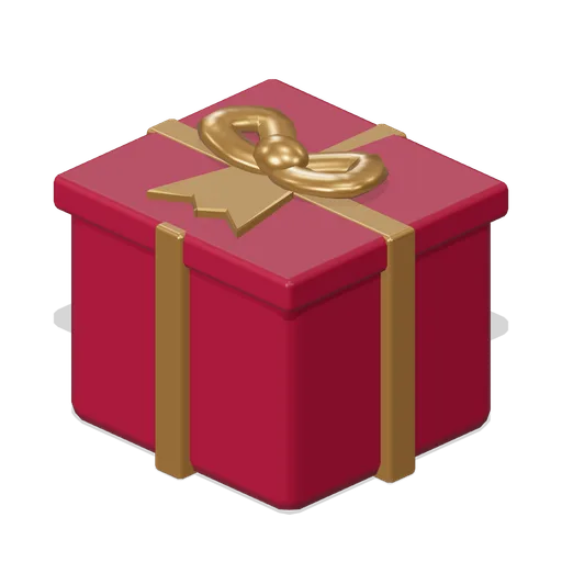 Ribbon-wrapped Gift (Storybook Christmas Market)