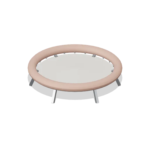 Small Round Trampoline with Padded Rim (Jelly Friends Playroom)