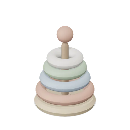 Wooden Stacking Rings Toy (Jelly Friends Playroom)