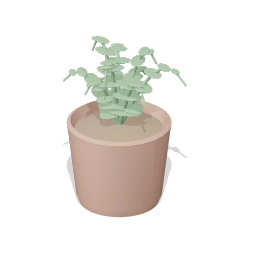 Potted Fern in a Clay Pot (Jelly Friends Playroom)