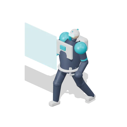 Bulwark Hero Figure Barrier Raised (Hero Shooter Harbour Payload)