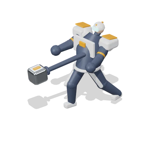 Anvil Hero Figure Hammer Slam (Hero Shooter Harbour Payload)