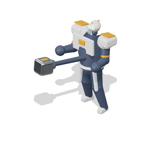 Anvil Mech Frame Tank Hero Figure (Hero Shooter Harbour Payload)