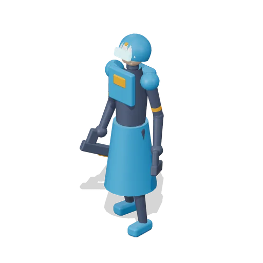 Sable Scout Damage Hero Figure (Hero Shooter Harbour Payload)