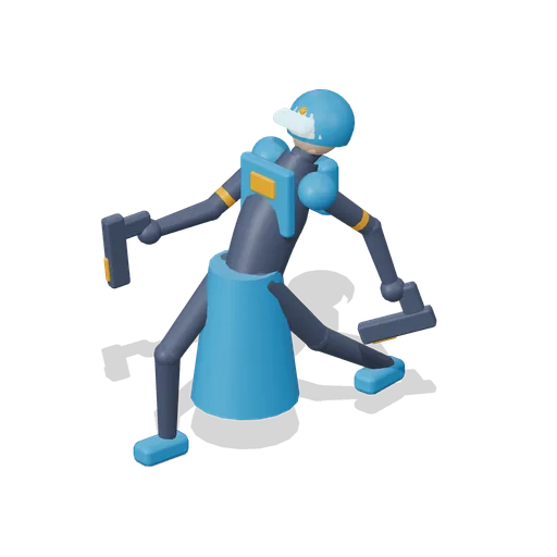 Sable Hero Figure Dash Lunge (Hero Shooter Harbour Payload)