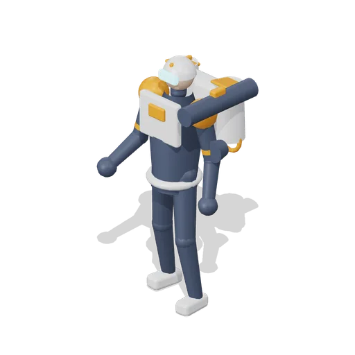 Vector Jetpack Damage Hero Figure (Hero Shooter Harbour Payload)