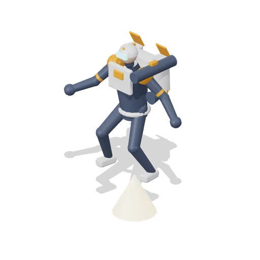 Vector Hero Figure Mid Launch (Hero Shooter Harbour Payload)