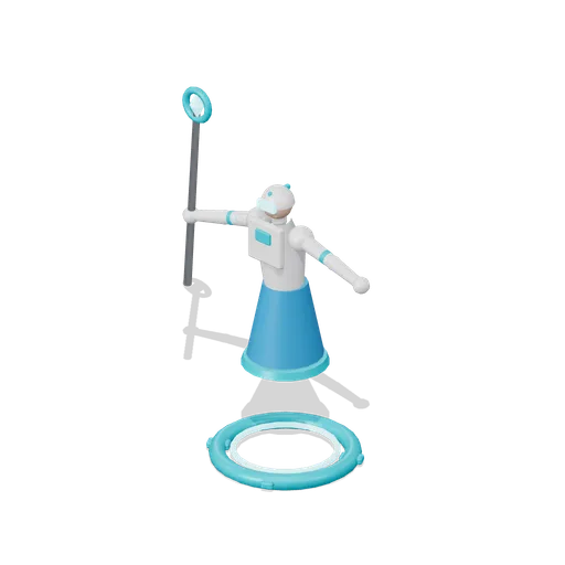 Lumen Hero Figure Arms Spread (Hero Shooter Harbour Payload)