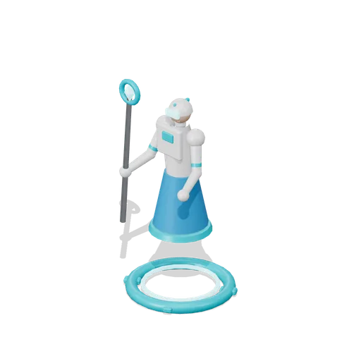 Lumen Floating Support Hero Figure (Hero Shooter Harbour Payload)