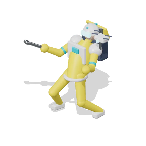 Tinker Hero Figure Deploying (Hero Shooter Harbour Payload)