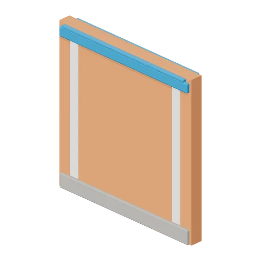 Terracotta Plaster Wall Bay 4 m (Hero Shooter Harbour Payload)