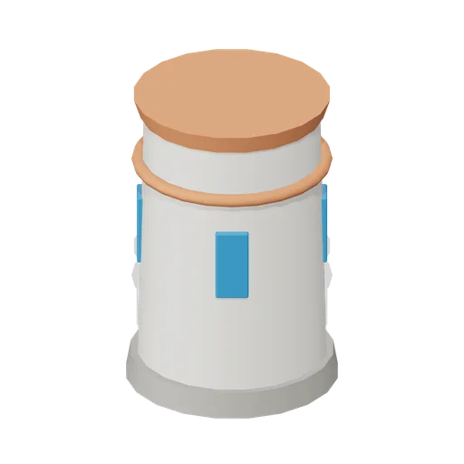 Round Corner Tower Segment (Hero Shooter Harbour Payload)