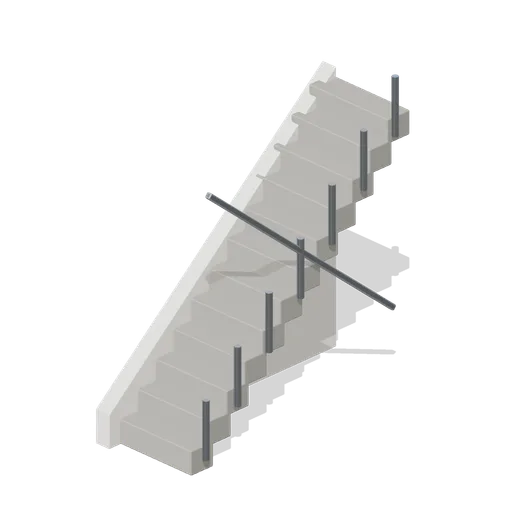 Exterior Stone Stair Flight (Hero Shooter Harbour Payload)