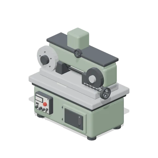 Horizontal metal cutting bandsaw (Machine Shop and Factory Hall)