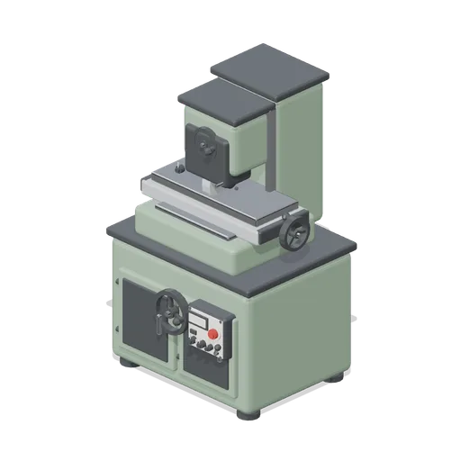 Surface grinder with magnetic chuck (Machine Shop and Factory Hall)