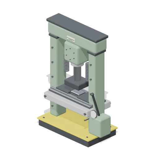 Hydraulic workshop press, H frame (Machine Shop and Factory Hall)