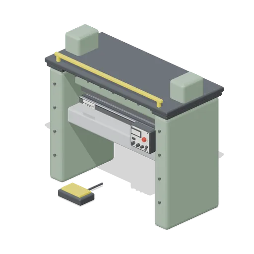 Press brake for sheet metal (Machine Shop and Factory Hall)