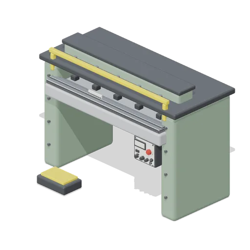 Sheet metal guillotine shear (Machine Shop and Factory Hall)