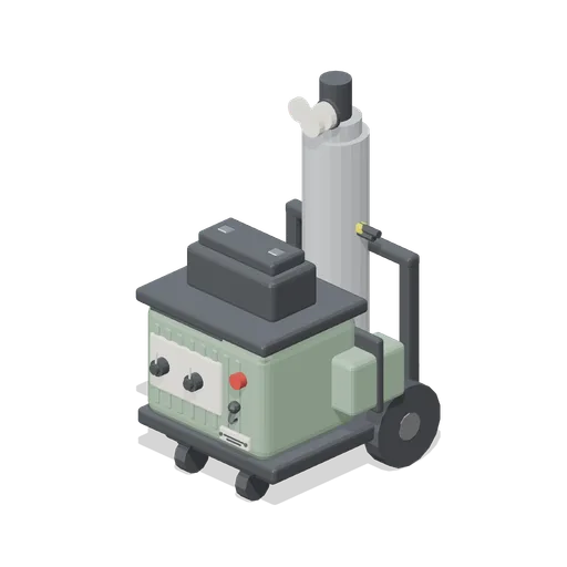 MIG welder on a bottle cart (Machine Shop and Factory Hall)