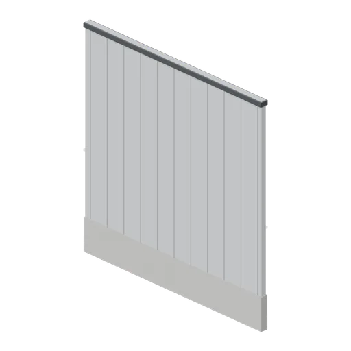 Hall wall cladding bay, 6 m (Machine Shop and Factory Hall)
