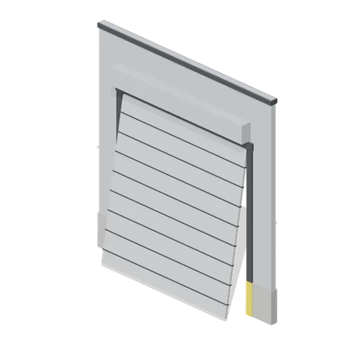 Hall roller shutter door bay (Machine Shop and Factory Hall)
