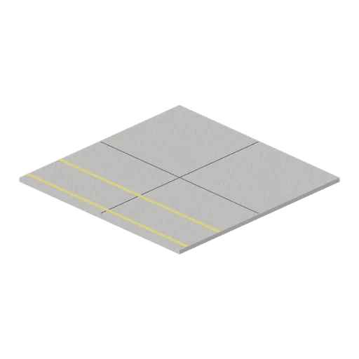 Concrete floor tile with walkway lines, 6 m (Machine Shop and Factory Hall)