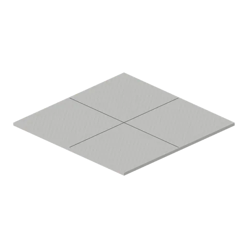 Concrete floor tile, plain 6 m (Machine Shop and Factory Hall)