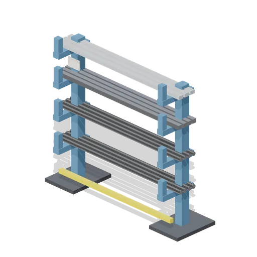 Cantilever bar stock rack (Machine Shop and Factory Hall)