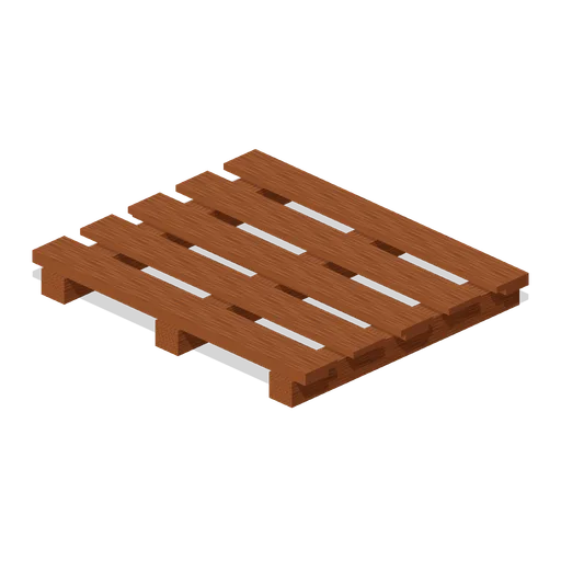 Empty timber pallet (Machine Shop and Factory Hall)