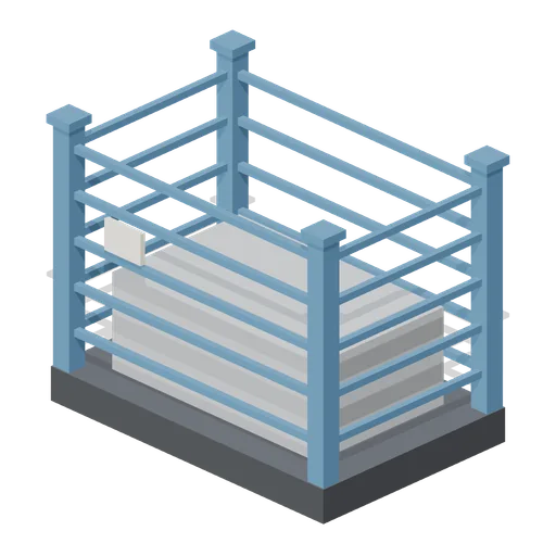 Steel stillage cage (Machine Shop and Factory Hall)