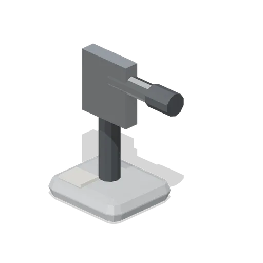 Micrometer on a bench stand (Machine Shop and Factory Hall)