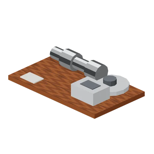 Set of machined parts (Machine Shop and Factory Hall)