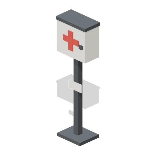 First aid station cabinet (Machine Shop and Factory Hall)