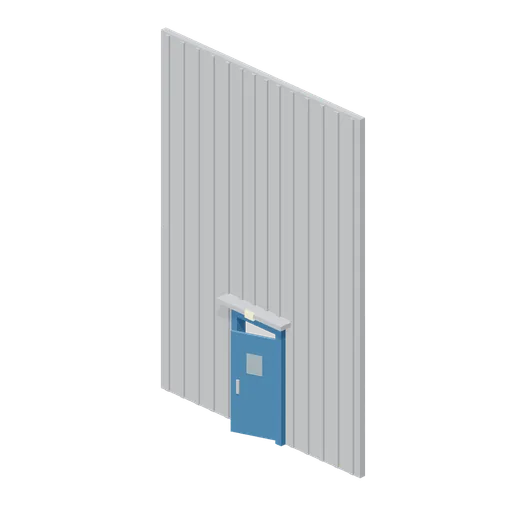 Hall Personnel Door Bay (Car Factory Production Line)